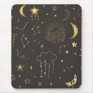 Tapis De Souris Étoiles Célestes, Lune et Constellations
