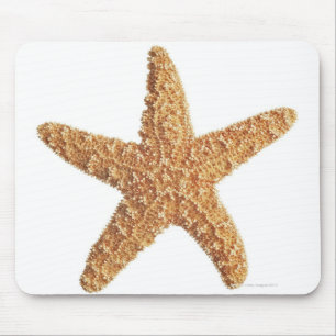 Tapis De Souris Étoiles de mer d'isolement sur le blanc