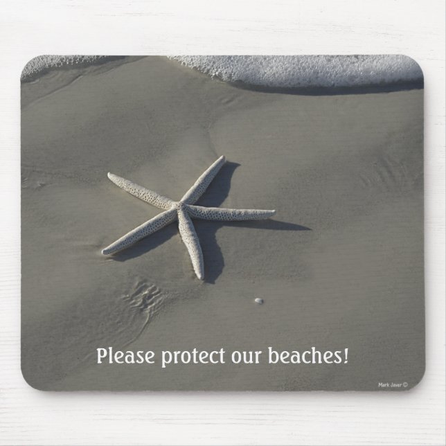 Tapis De Souris Étoiles de mer Mousepad de cadeaux de plage (Devant)