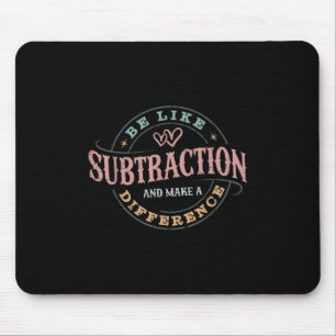 Tapis De Souris Être Comme La Subtraction Et Faire Une Différence