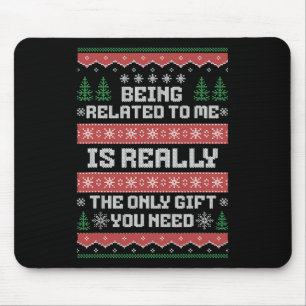 Tapis De Souris Etre Lié À Moi Amusant Noël Famille Noël Noël Noël