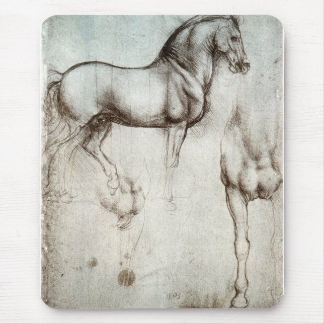 Tapis De Souris Étude des chevaux - Leonardo da Vinci (Devant)
