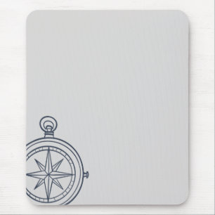 Tapis De Souris Étude nocturne compas dark academia