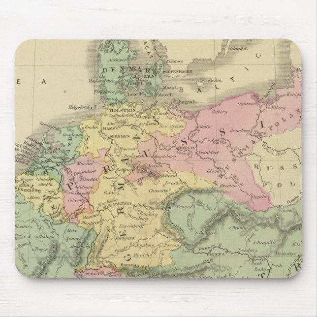 Tapis De Souris Europe continentale (Devant)