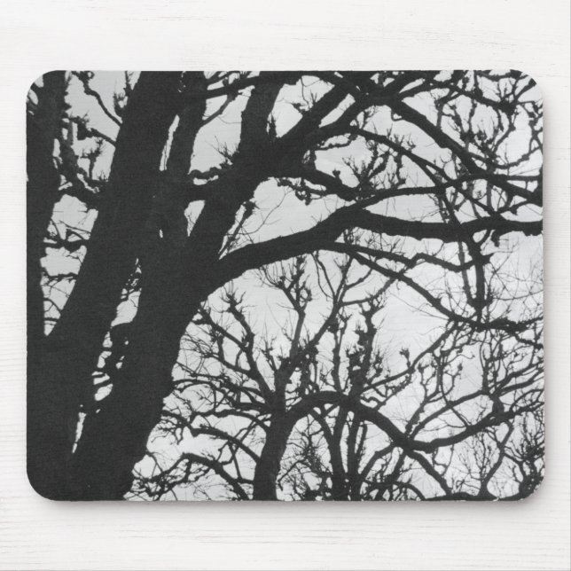Tapis De Souris Europe, France, Paris. Les arbres d'hiver, Marco (Devant)