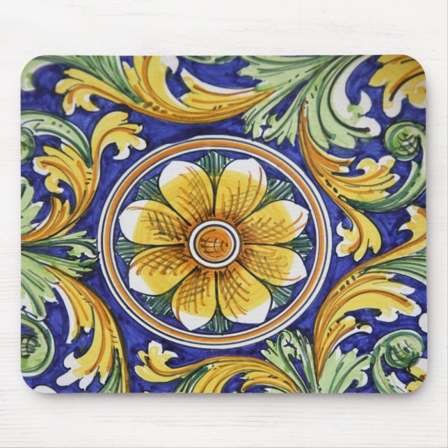 Tapis De Souris Europe, Italie, Sicile, Taormine. Traditionnel 4 (Devant)
