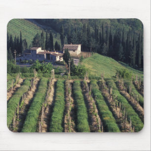 Tapis De Souris Europe, Italie, Toscane. Villa panoramique chypre.