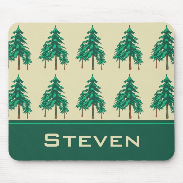 Tapis De Souris Evergreens d'hiver Enthousiasme extérieur Personna (Devant)
