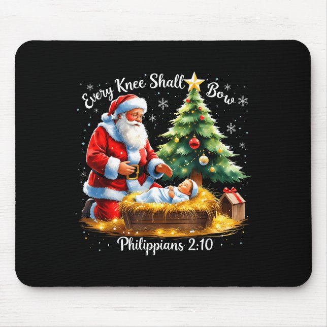 Tapis De Souris Every Knee Shall Bow Philipans 2_10 Christmas  (Devant)