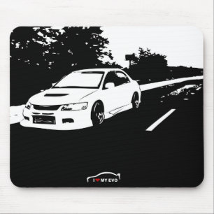 Tapis De Souris Évolution 9 de Mitsubishi Lancer - amour d'I mon
