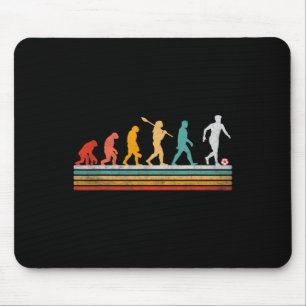 Tapis De Souris Évolution de football rétro Cadeau pour joueuses f