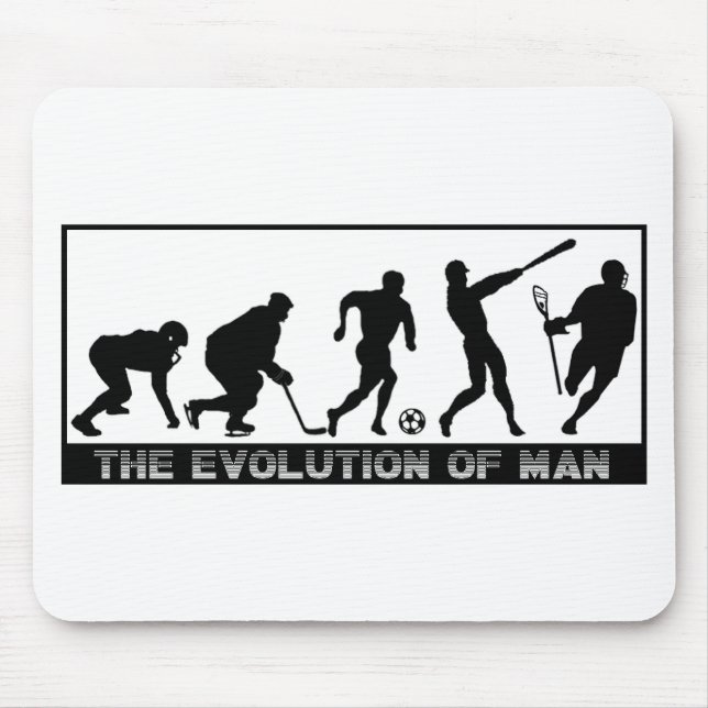 Tapis De Souris Évolution de lacrosse (Devant)