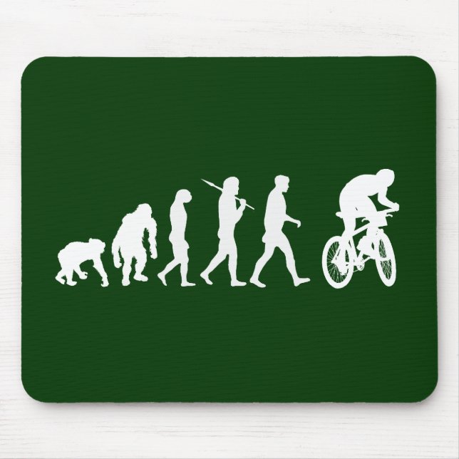 Tapis De Souris Évolution des cyclistes faisants du vélo de (Devant)