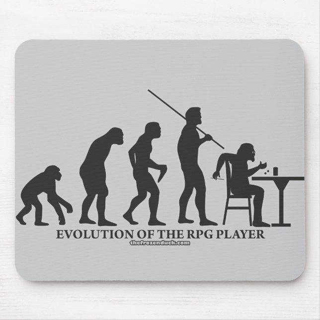 Tapis De Souris Évolution du joueur de RPG (Devant)