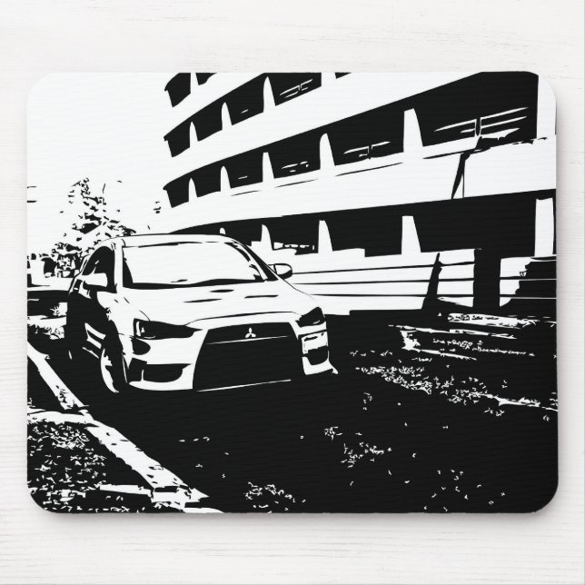 Tapis De Souris Évolution X de Mitsubishi Lancer - amour d'I mon (Devant)