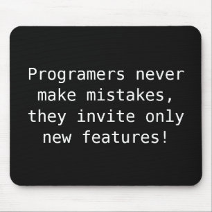 Tapis De Souris EXAMPLE: ONLY COLOR / black + your funny text