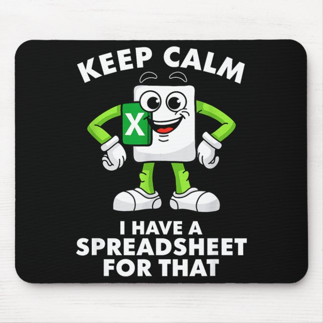 Tapis De Souris Excel Coworker Employee Farewell Goodbye Birthday  (Devant)