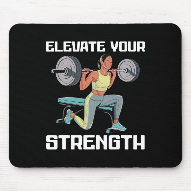 Tapis De Souris Exercice de squat bulgare musculation fitness trav (Devant)