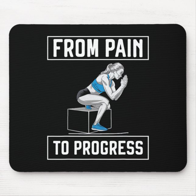 Tapis De Souris Exercice de squat bulgare musculation fitness trav (Devant)