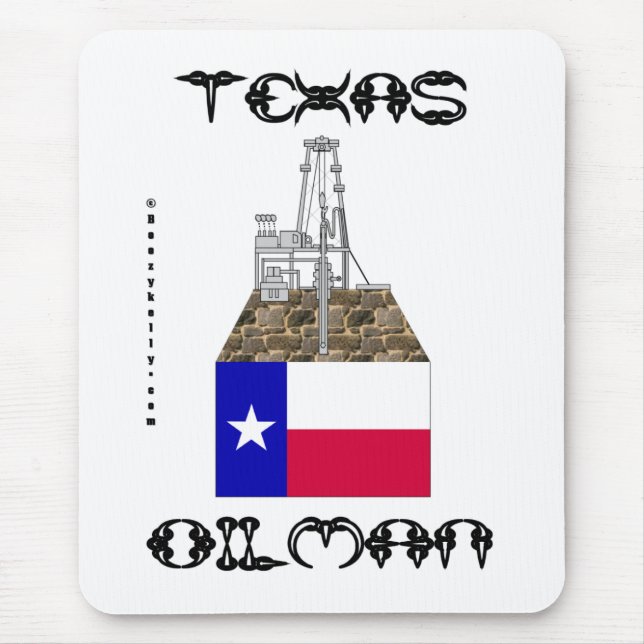 Tapis De Souris Expert pétrolier du Texas, gisement de pétrole (Devant)