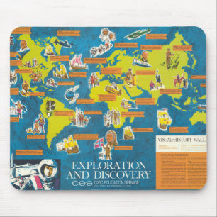 Tapis De Souris Exploration et découverte Visuel-History World Ma