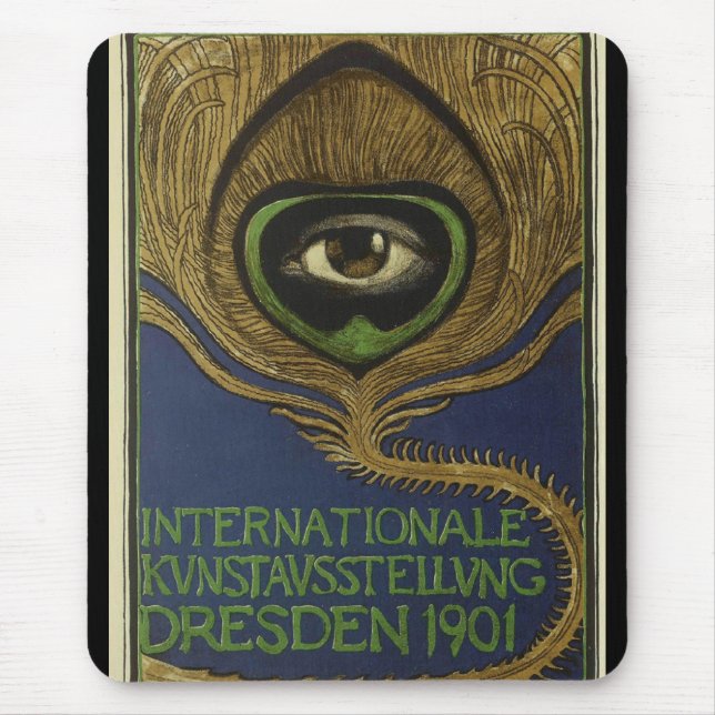 Tapis De Souris Exposition internationale vintage Art nouveau Klin (Devant)