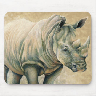 Tapis De Souris Expressions africaines - rhinocéros blanc