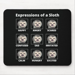 Tapis De Souris Expressions Humeurs D'Une Parcelle Lente Et Laze