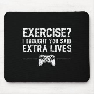 Tapis De Souris Extra Lives Funny Video Game Controller Retro Game