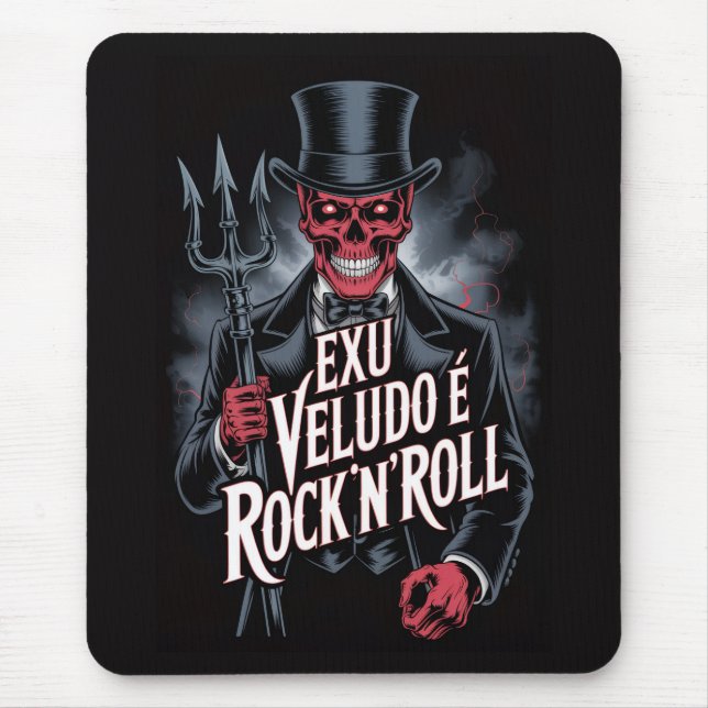 Tapis De Souris Exu Veludo é Rock'N'Roll #1 (Devant)