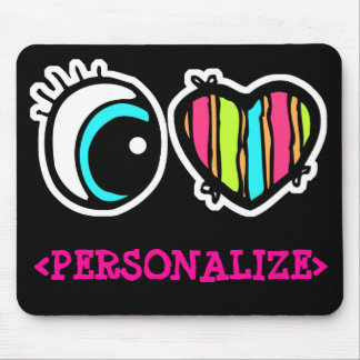 Tapis De Souris Eye Heart Pictogram, <PERSONALIZE>