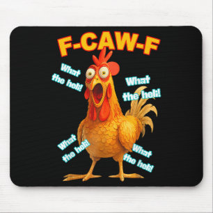 Tapis De Souris F-caw-f Ce que le Heli Chicken drôle mème Vintage