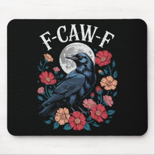 Tapis De Souris F-caw-f Crow Chemise Gothique Corbeau Caw Tee For 