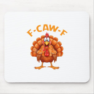 Tapis De Souris F-caw-f Humour de poulet drôle F-caw-f Meme de din