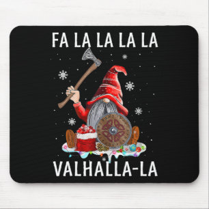 Tapis De Souris Fa La Valhalla Xmas Gnome Beard Viking Arme C