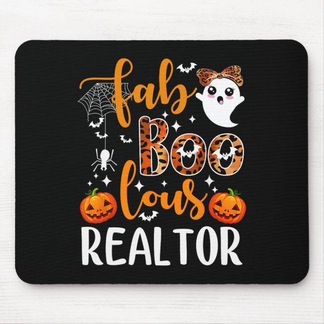 Tapis De Souris Faboolly Realtor Halloween Realtor Immobilier Ag (Devant)