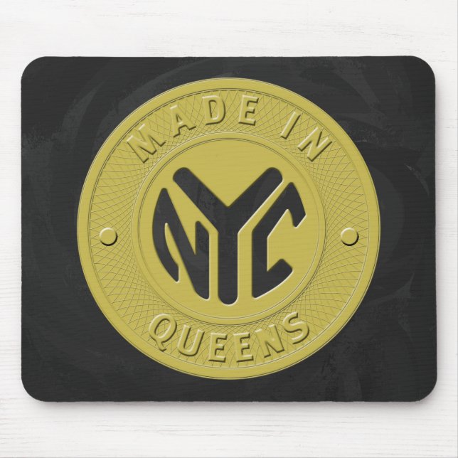 Tapis De Souris Fabriqué À New York Queens (Devant)