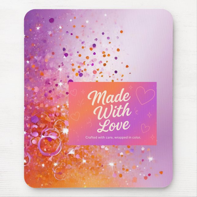 Tapis De Souris Fabriqué avec Débardeur d'amour (Devant)