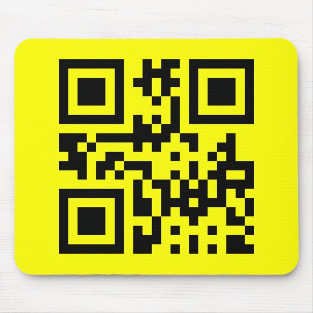 Tapis De Souris Face heureuse ☻ inversée — Code QR (Devant)