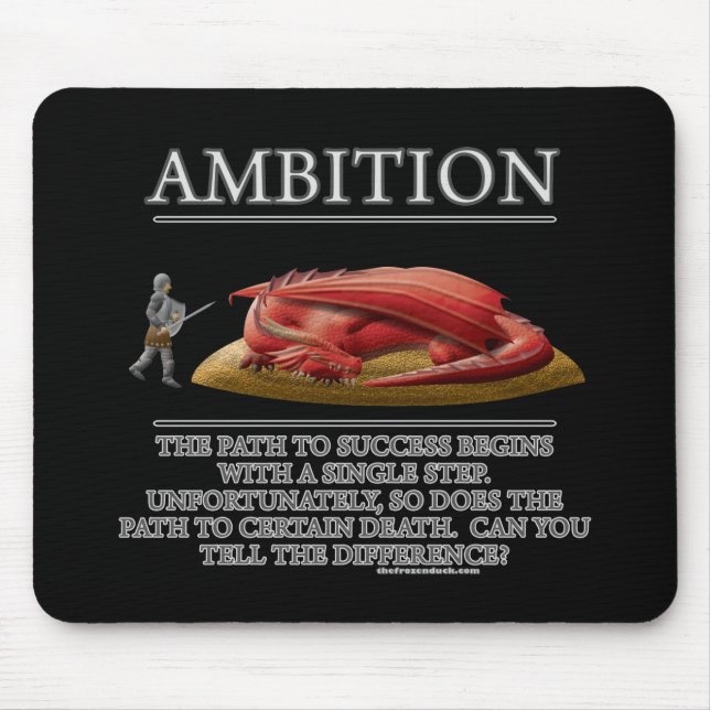 Tapis De Souris Facteur de stimulation de l'imaginaire d'ambition (Devant)