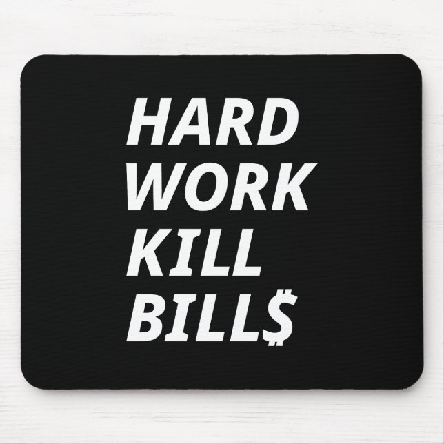 TAPIS DE SOURIS FACTURES DE TUES DE TRAVAIL DUR (Devant)