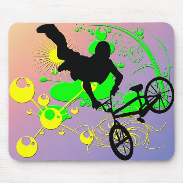 Tapis De Souris Faire du vélo extrême (Devant)