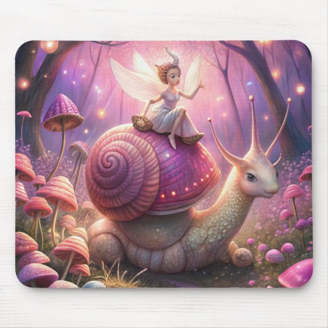 Tapis De Souris Fairy Garden Snail (Devant)
