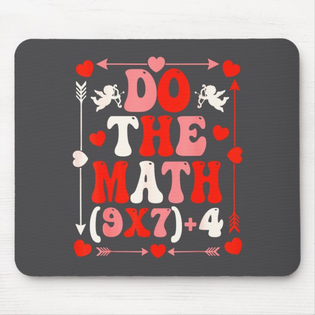 Tapis De Souris Fais Le Prof De Maths 67 Mème Six Sept Saint-Valen (Devant)
