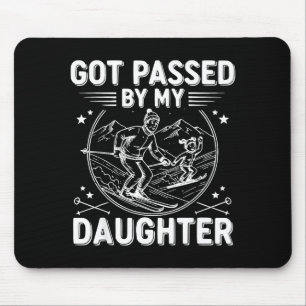 Tapis De Souris Fais Pédaler Par Ma Fille Drôle De Ski _24 