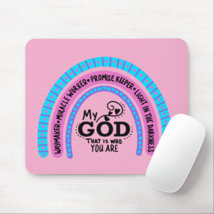 Tapis De Souris Faiseur de chemin Ouvrier de miracles Mon Dieu C'e