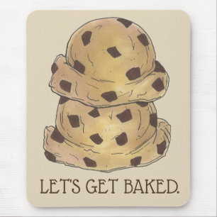 Tapis De Souris Faisons cuire du chocolat chip Cookie Dough Foodie