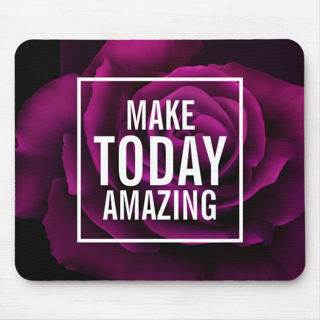 Tapis De Souris Faites aujourd'hui Extraordinaire Purple Rose Insp (Devant)