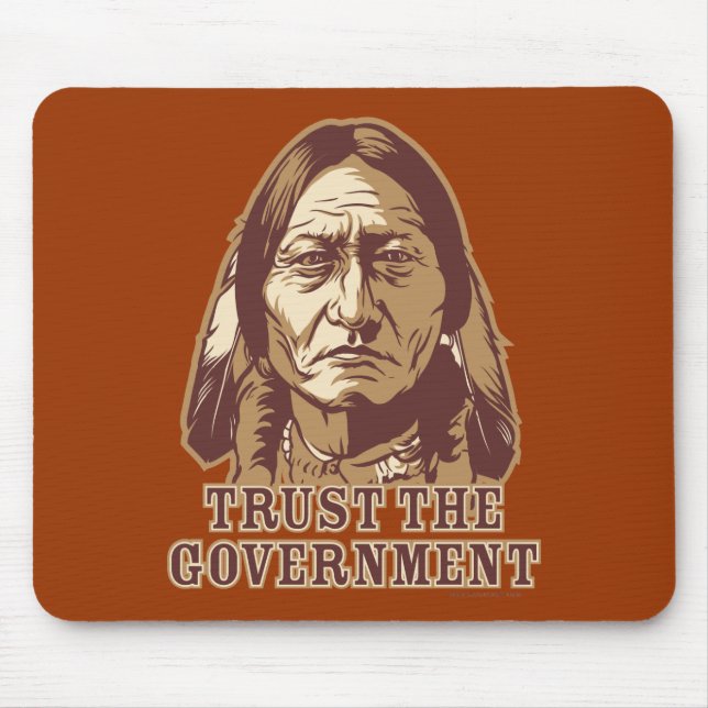 Tapis De Souris Faites confiance au gouvernement (Devant)