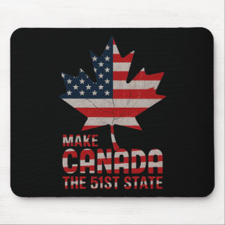 Tapis De Souris Faites du Canada la 51e feuille de drapeau américa